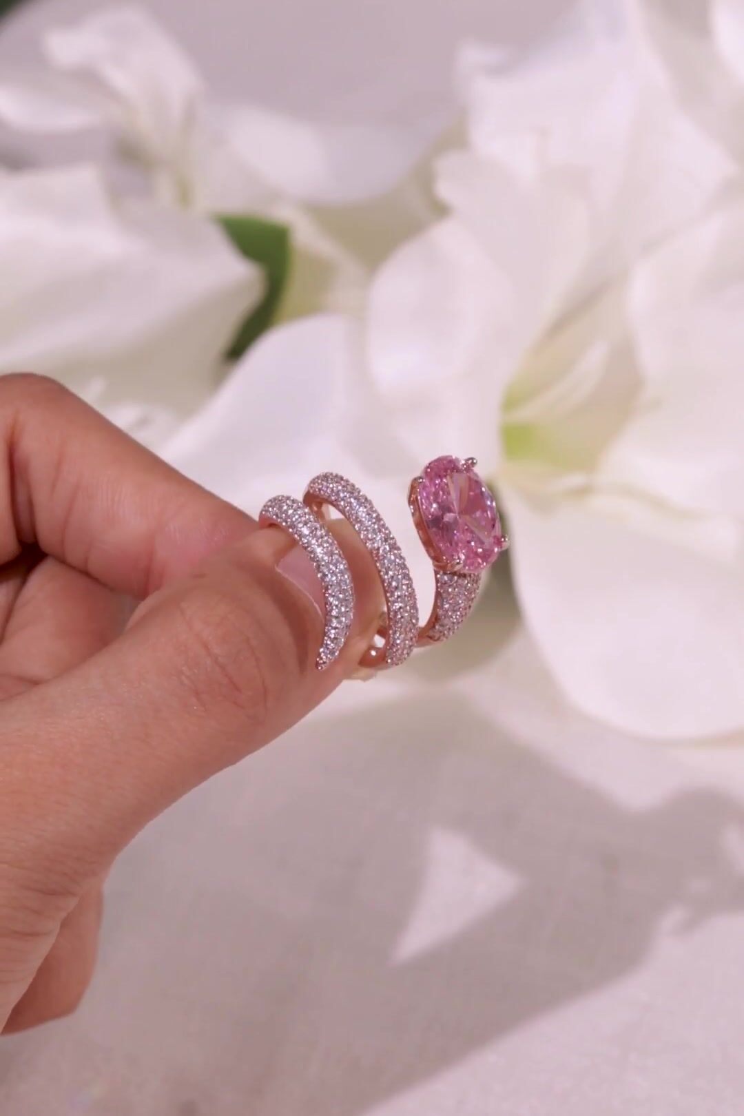 Noira Sapphire Pink Ring